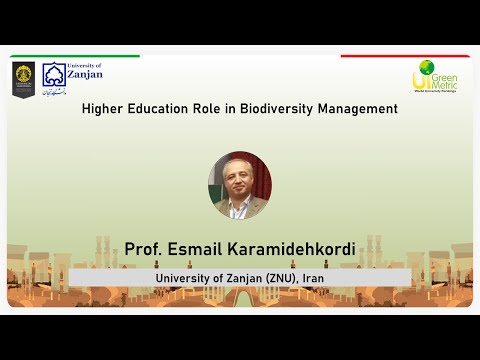 Prof. Esmail Karamidehkordi, The Focal Point of the SDG 15 Hub of UNAI, University of Zanjan (ZNU)