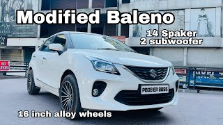Maruti nexa baleno | modified baleno | 16 inch alloy wheels | High end music system | modified club