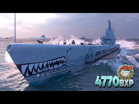 Submarine Gato: Angry opponents and insane 4770 base xp - World of Warships