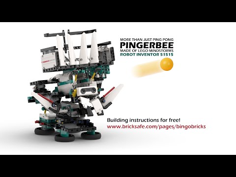PINGERBEE - More than just ping pong! - MADE WITH LEGO MINDSTORMS ROBOT INVENTOR 51515