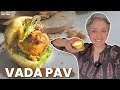 The most popular streetfood from Mumbai - ULTIMATE VADA PAV - with coriander and chilli chutneys!