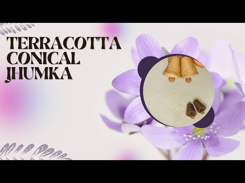HOW TO MAKE TERRACOTTA CONICAL JHUMKA.
