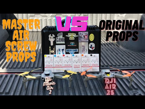 Master Air Screw Props VS Original Props | Dji Mavic Air 2 | Dji Air 2S | 4K 30FPS