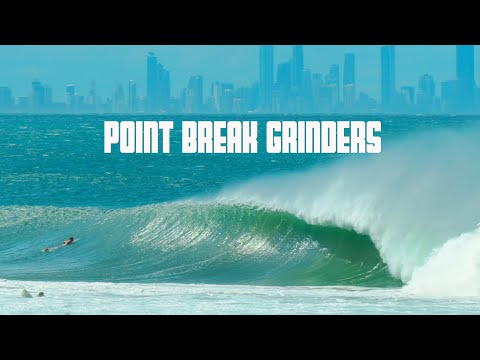Kirra Point Break Grinders - From Cyclone Seth - 2 & 3 January 2022 Surfing