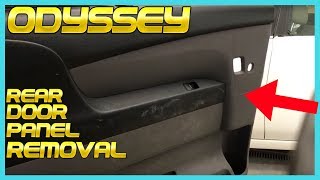 Honda Odyssey How to Remove Rear Sliding Door Panel Trim Removal