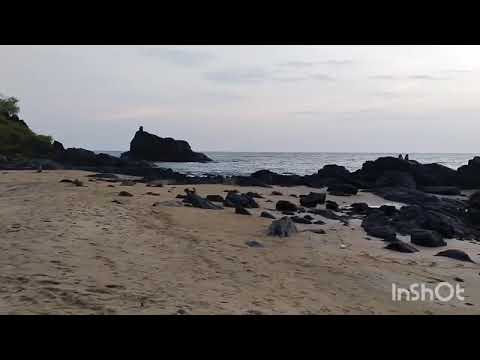 om beach evening time views