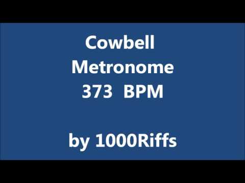 Cowbell Metronome 373 BPM - Beats Per Minute