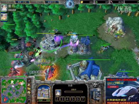 【围杀最高境界 地图围杀】魔兽争霸大帝解说 TH000 vs Tbc.bm AZ