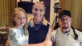 Undertaker's family joins him for a candid interview with Mario Lopez video