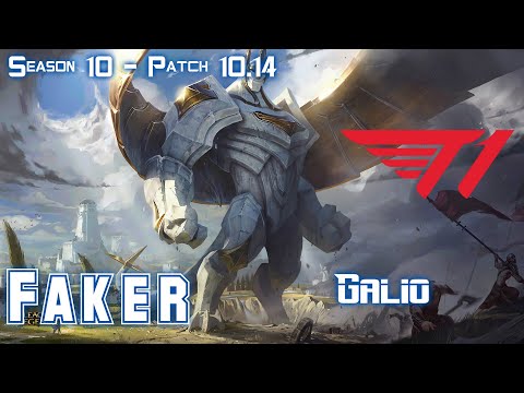 T1 Faker GALIO vs SYLAS Mid - Patch 10.14 KR Ranked