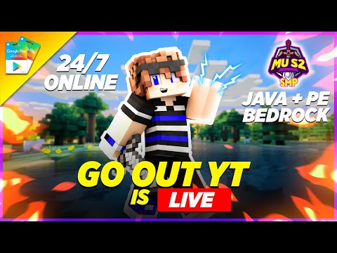 Go Out YT - 🔴Minecraft | 24/7 MINECRAFT SMP LIVE | JAVA+PE+BEDROCK SMP | +1K SUBSGiveaway | Minecraft Live India