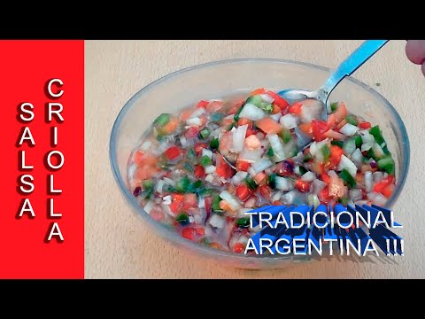 SALSA CRIOLLA ► Ideal para acompañar carnes!!!