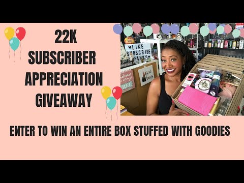 CONTEST CLOSED WINNER ANNOUNCED 🎁22K SUBSCRIBER APPRECIATION GIVEAWAY  ❤️ Video