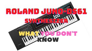 Video thumbnail for ROLAND JUNO DS61 SYNTHESIZER by Roy's Studio Adventures