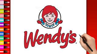 How to Draw Wendy's Logo!