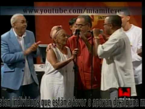 Soneros Cubanos en la Mesa Redonda: Omara Portuondo, Juan Formell, Adalberto Alvarez y más.