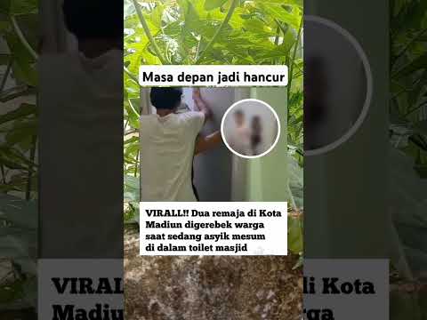 2 remaja di grebek warga karena mesum dalam toilet masjid #shortvideo