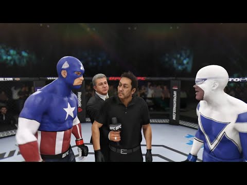 Captain America vs. Male Freon (EA sports UFC 3)