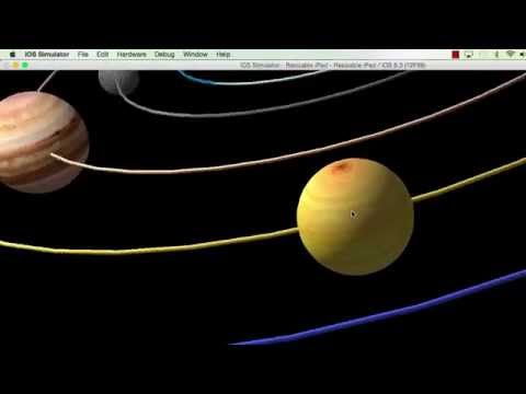 SceneKit: 3D SOLAR SYSTEM with 100 lines of code |08-20-2015|