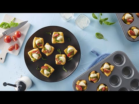 Mini Mozzarella & Pesto Tarts | Pillsbury Recipe
