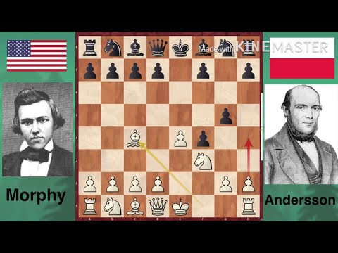 Morphy the best !!! 😘(Paul Morphy vs Adolf Andersson