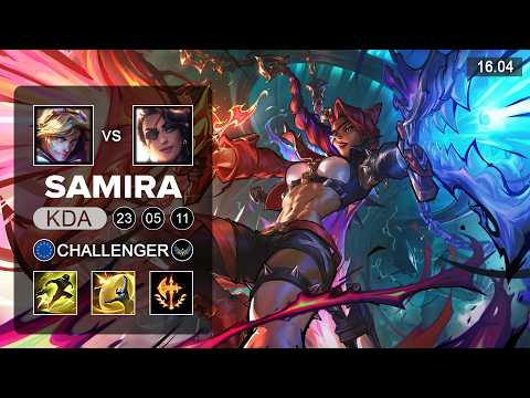 Samira vs Ezreal ADC - EUW Challenger - Patch 16.04 Season 16