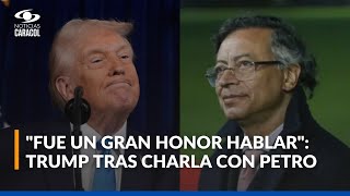 Donald Trump revela detalles de la llamada que sostuvo con Gustavo Petro, en medio de tensiones
