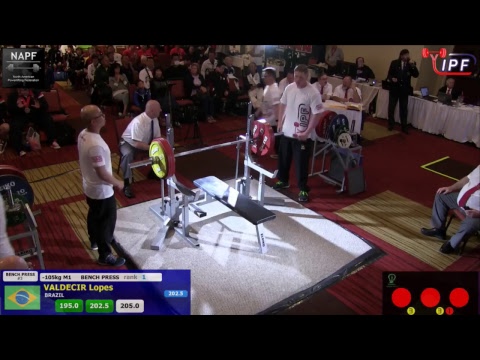 Men M1 - M4, 105kg - 2017 IPF Classic Bench Press World Championship