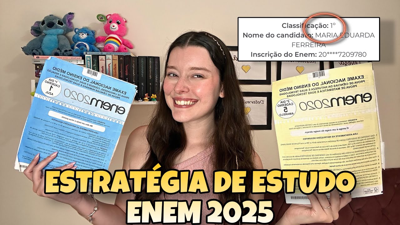 A MELHOR ESTRATÉGIA PARA ESTUDAR PARA O ENEM 2025 | Estratégia de Estudo Enem!!!