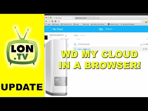 Accessing your WD My Cloud from a web browser ,...