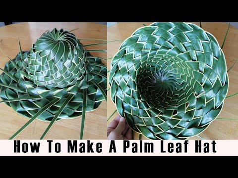 HOW TO MAKE A PALM (coconut) LEAF HAT (EASY TUTORIAL)