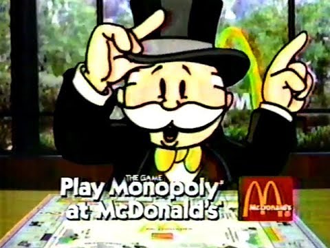 McDonald's 1st Monopoly Game Commercial (1987)