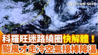 北部大雨再炸一天！科羅旺「迷路」將解體 9號冷空氣接力降溫 中北部低溫下探22度｜三立新聞網 SETN.com