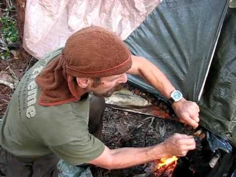 "Primitive Smoke House" in the jungle