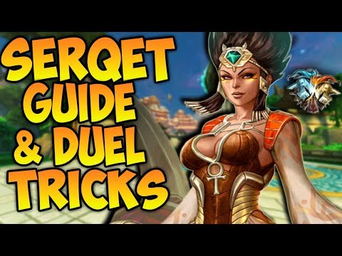 SERQET GUIDE + DUEL TIPS & MOBILITY TRICKS! EFFICIENT! - Masters Ranked Duel - SMITE