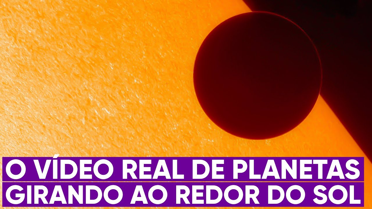 O movimento real dos planetas orbitando o Sol