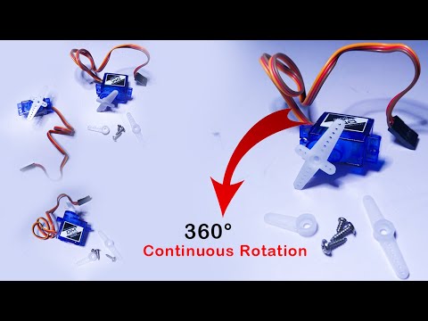 How to make Continuous Rotation Servo Motor  |  360 degree servo motor | dry tronic