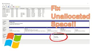 How do I fix unallocated space in Windows 11 and Windows 10?