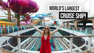 We Boarded the WORLD’S LARGEST CRUISE SHIP! This is the Icon of the Seas 😮