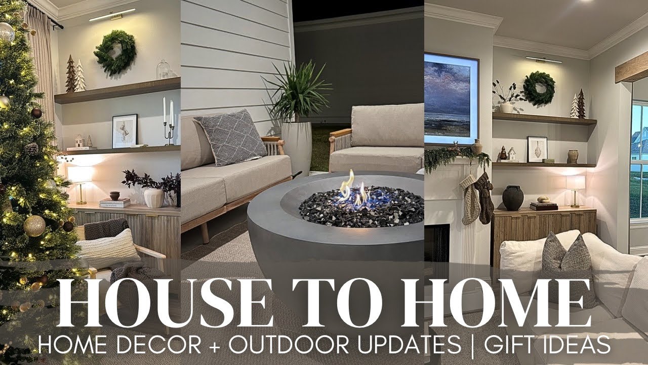 HOUSE TO HOME VLOG | home decor haul + updates | outdoor holiday decor | 2024