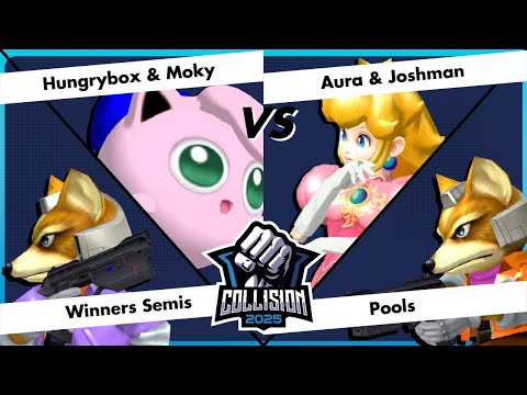Collision 2025 - Hungrybox / Moky vs Aura / Joshman - Pools - Winners Semis - SSBM Doubles