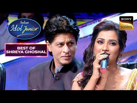 "Bairi Piya" पर Shreya के सुरों में डूबे Shahrukh Khan | Indian Idol Junior | Best Of Shreya Ghoshal