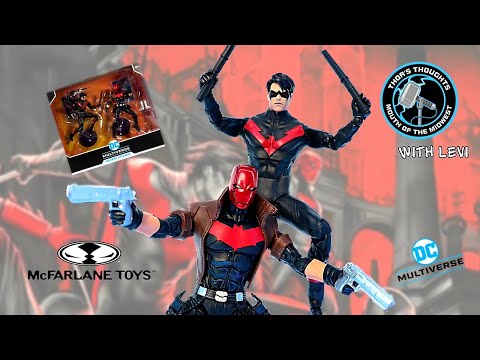 DC Multiverse Red Hood & Nightwing 2-Pack McFarlane Toys Review || Nightwing and Red Hood