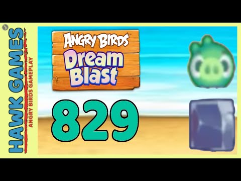 Angry Birds Dream Blast Level 829 - Walkthrough, No Boosters