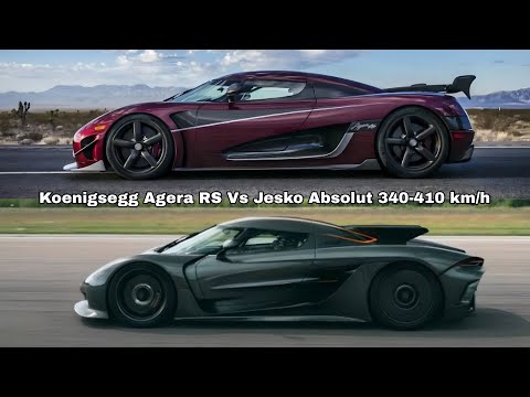 Koenigsegg Jesko Absolut Vs Agera RS 340-410 km/h Acceleration Comparison