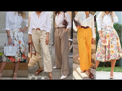 ATUENDOS MODERNOS DE PRIMAVERA VERANO CON NUESTRAS BLUSAS Y CAMISAS DE COLOR BLANCO