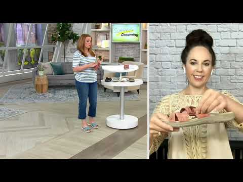 Earth Origins Suede Slide Sandals - Savoy Shantel on QVC