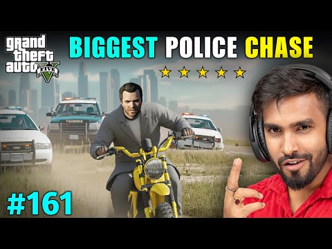 BIGGEST POLICE CHASE IN THE CITY | GTA 5 GAMEPLAY #161