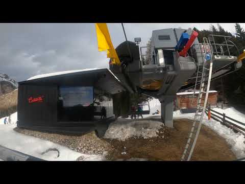 Risalita integrale seggiovia Leitner "Costabella" Selva di Val Gardena (BZ)