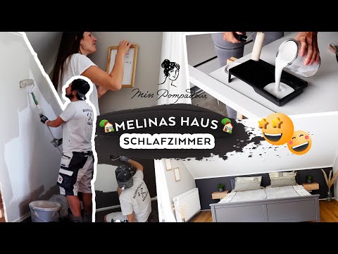 Melina streicht ihr Haus! Teil 1: DIY Schlafzimmer mit MissPompadour Farben gestrichen!